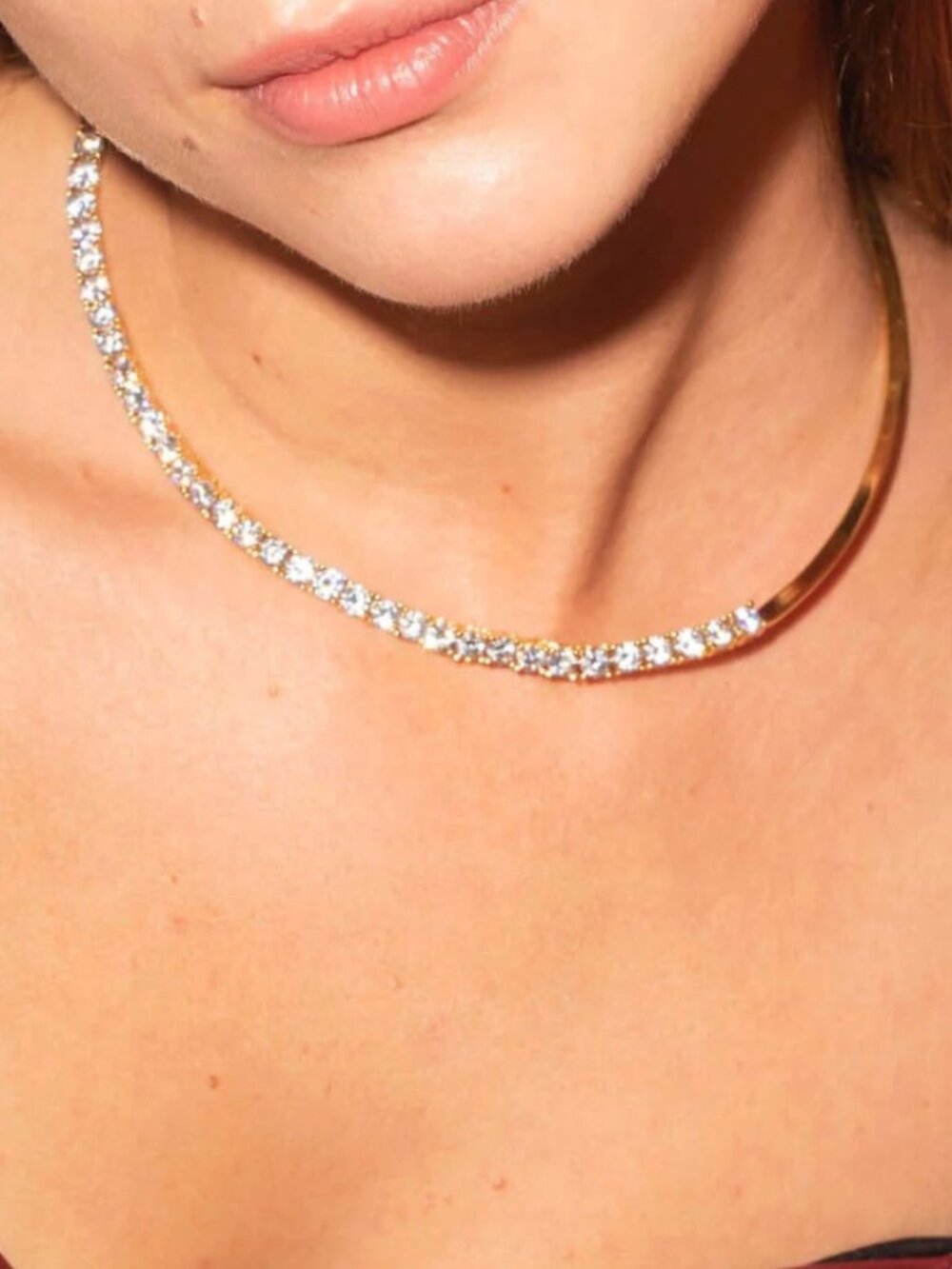 LIKE NEW. Bonheur Jewelry Anik Tennis Necklace